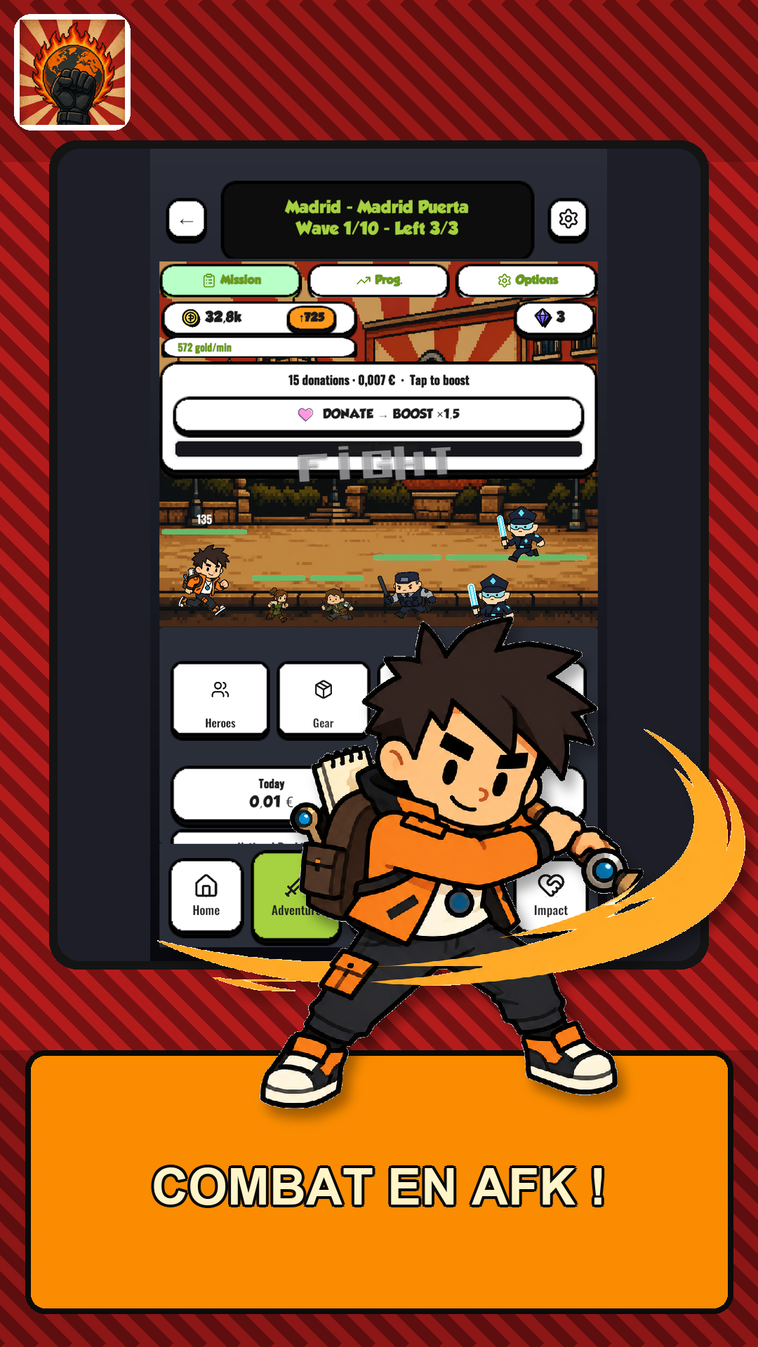 Combat idle